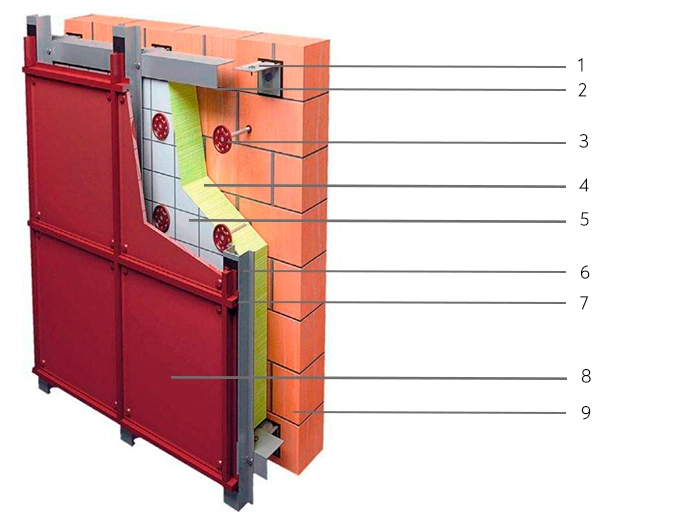 Вертикально-горизонтальная система для облицовки фиброцементными, асбестоцементными, минеритными плитами с защитным декоративным покры1.jpg