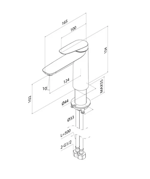 Смеситель для раковины одноручный Iddis Zodiac X ZDXSB00i01 хром