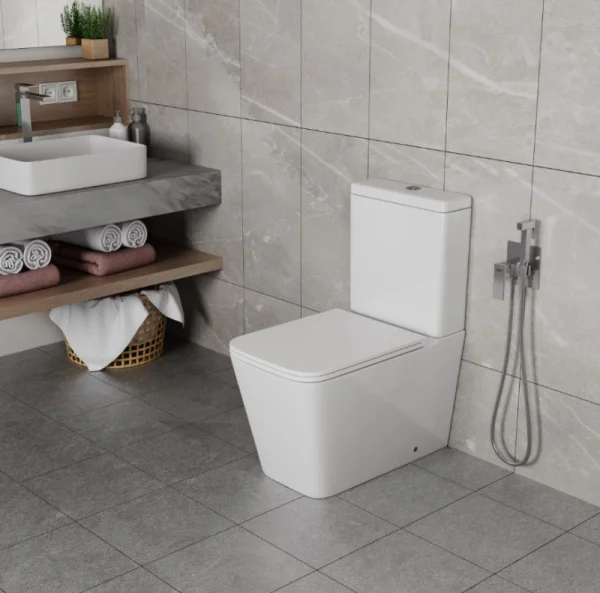 Унитаз-компакт D&K Berlin DT1437016 сиденье микролифт белый