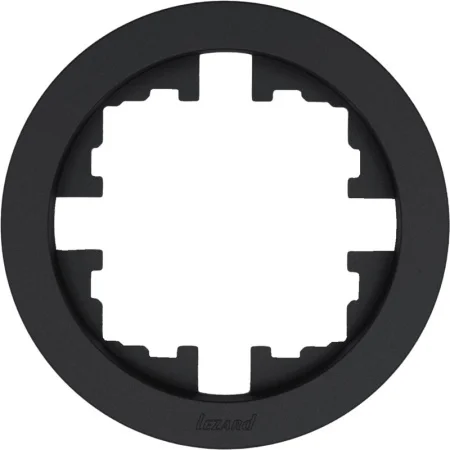 Рамка 1-м OSEN б/вст чёрный бархат круглая Lezard 744-4200-146