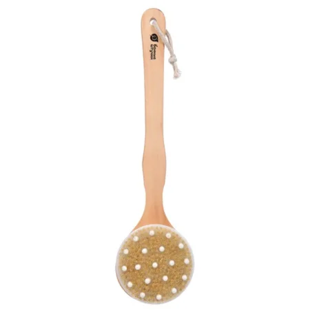 Щетка деревянная, комбинированная с массажером, 41 см, для бани и сауны "Банные штучки" *1/30