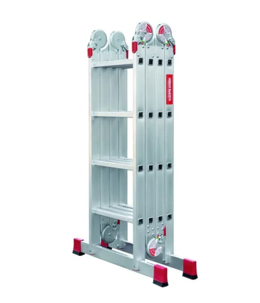 Лестница-трансформер 4 ступени 4 секции ширина 400мм алюминиевая Новая Высота NV 3320 3320404