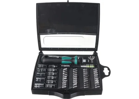 Отвертка реверсивная Expert-55 с насадками 55 предм. Kraftool 25554-H55 *1