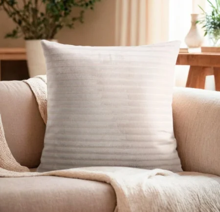 Наволочка декоративная Этель 40×40см цв. белый 100% полиэстер, велсофт 7907777 *1