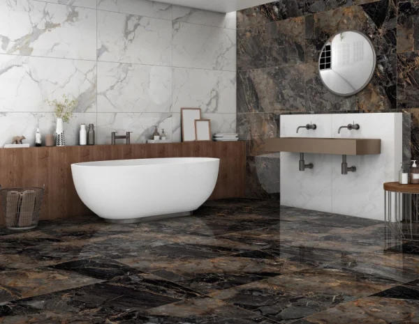 Керамогранит GlobalTile Calacatta Imperial_GT 400х800х8,5мм белый полированный GT40806103MR 1уп=1,6м2 (5шт)
