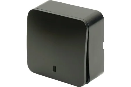 Выключатель 1-кл "София" ОП с индикатором 250В 10А IP20 черный матовый MSW10-11-20-05 Stekker *1