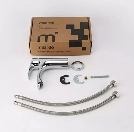 Смеситель для умывальника Rora Milardo RORSB00M01 хром