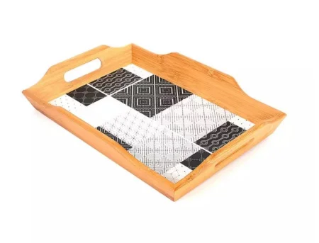 Поднос 39*28*6,0см бамбук №1 КТ-ПД-01 *1