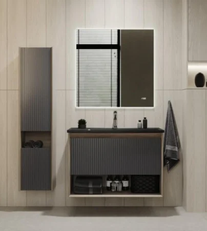 Пенал подвесной Tossony 140 Toss.04.140/P/DS-A/JR Дуб Самдал/Антрацит