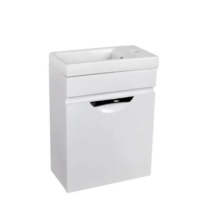 Тумба подвесная AGATA Никас 40 АТ40-637 с раковиной Como 40 S-UM-COM40/1-w