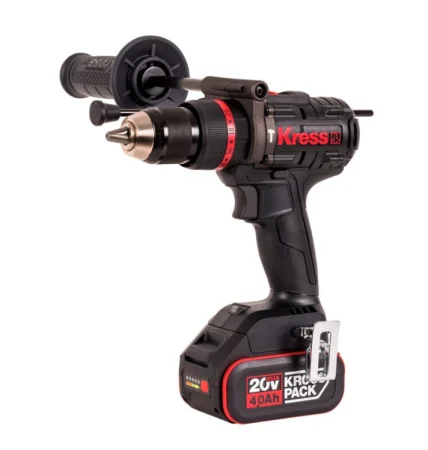 Дрель-шуруповерт аккум. ударная KRESS KUC35, 20В, 150Нм, 4Ач х2, ЗУ 6А, кейс