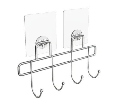 Планка с 4-я крючками "Lite" силиконовое крепление KLE-LT004 (Kleber) *1