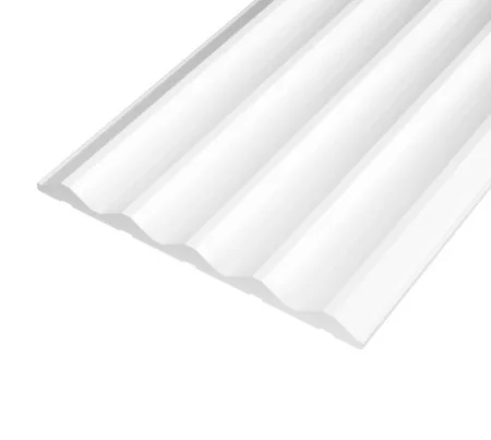 Панель 3D стеновая из полимера ультравысокой плотности 4 UHD 12/120 белая 120ммх3м