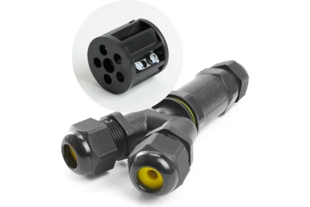 Соединитель-коннектор для проводов трехконтактный водонепроницаемый LD522/LD529 STEKKER *1