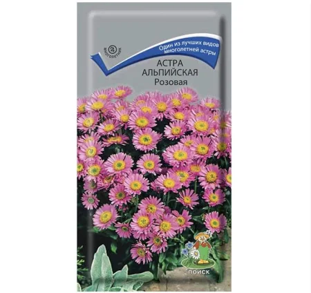 Астра альпийская Розовая, 0,04 г (Поиск) R5044 *1