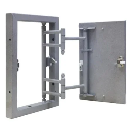 Люк ревизионный Воздух КМ ceramo steel D4040 металлический под плитку на петле окрашенный