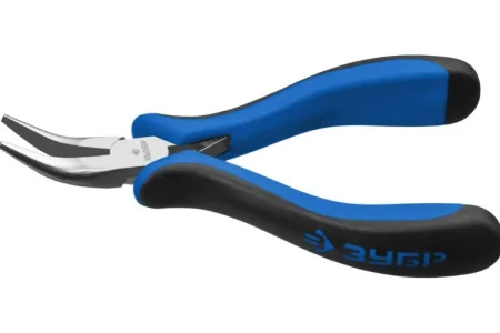 Мини-тонкогубцы 120 мм изогнутые Зубр Профессионал 22170-4 *1