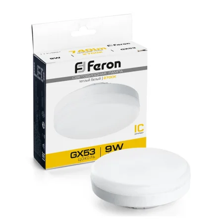 Лампа светодиодная LB-452 GX53 9W 175-265V 2700K 25832 (Feron) *1