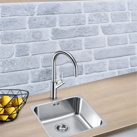 Панель ПВХ 0,4 кирпич Ретро серый