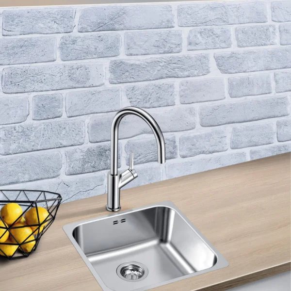 Панель ПВХ 0,4 кирпич Ретро серый