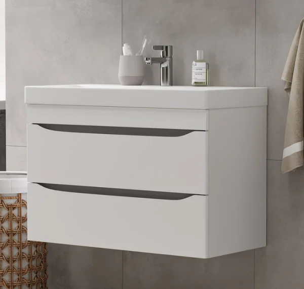 Тумба подвесная VOLNA Lake 80 tpLAKE80.2Y-01 2 ящика с раковиной Lake 80