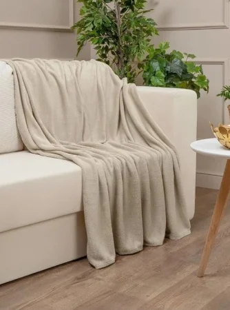 Плед Texrepublic фланель однотонный скрутка 150х200см TF FNP BE10 1520