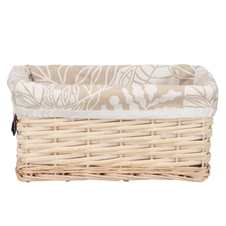 Корзина стеллажная "Листья", Д280 Ш190 В130, бежевая