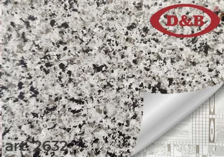 Пленка самоклеящаяся D&B 0,45*8м гранитная крошка серая 2632 *1/20