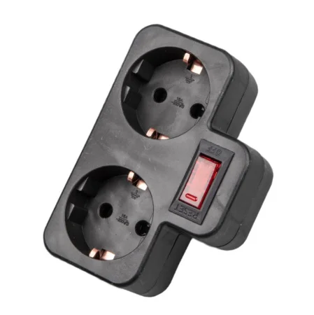 Разветвитель 3-м с/зазем 16А черный S-GES3-16F 893793 (Uniel) *1