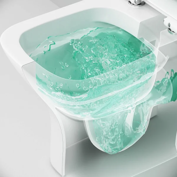 Унитаз-компакт Am.Pm Gem C908601SC безободковый с сиденьем микролифт, белый