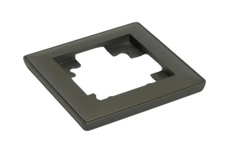 Рамка 1-м "Катрин" пластик графит PFR00-7001-06 Stekker *1