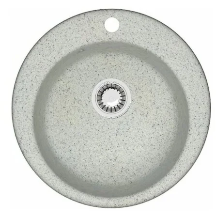 Мойка иск. камень светло-серая матовая 475x375х180мм 30/Q10 (Agata)