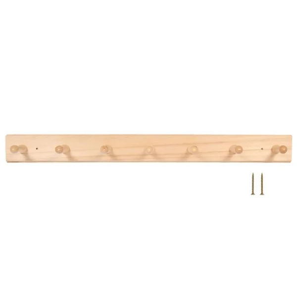 Вешалка 7-ми рожковая 65х6,5х7см липа Банные штучки 32139
