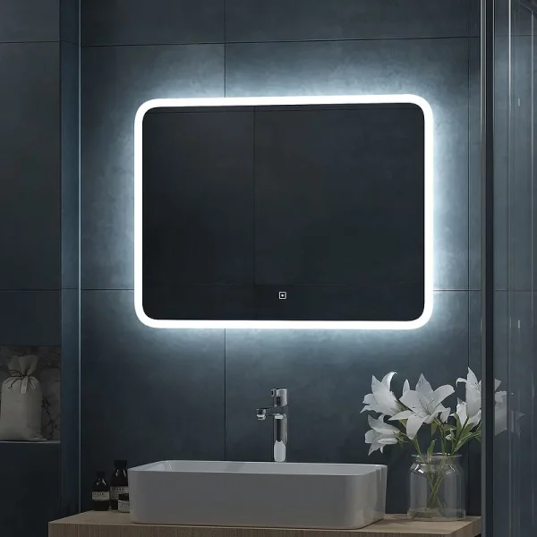 Зеркало с подсветкой Континент Bruno ЗЛП161 800х600мм сенсор