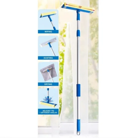 Окномойка "Kleaner" насадка поворотная 30см черенок 105-180см алюм телескоп KB2203 Д9395 *1