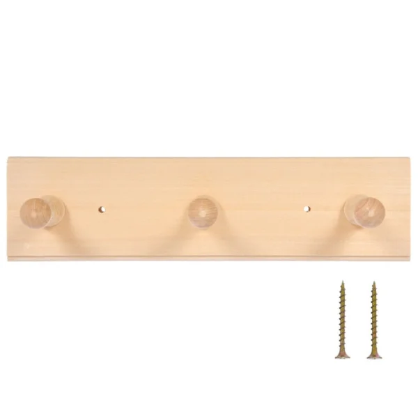 Вешалка 3-х рожковая 25х6,5х7см липа Банные штучки 32135