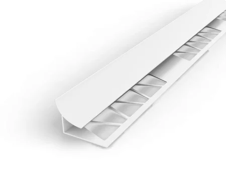 Профиль внутренний ПВХ для кафеля 10х2500мм белый 01 Ideal