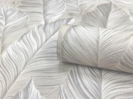 Обои компакт-винил Samui 60722-04 1,06х10м листья бежевые