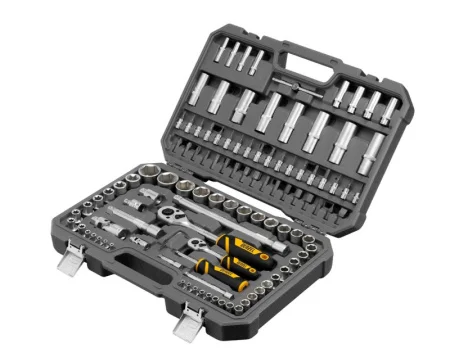 Набор инструмента 109предм. 1/2", 1/4", CrV, S2 пласт. кейс Denzel 15814 *1