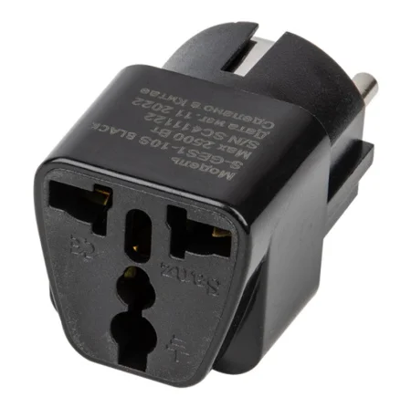 Разветвитель 4-м с/зазем 16А черный S-GES4-16S 893794 (Uniel) *1