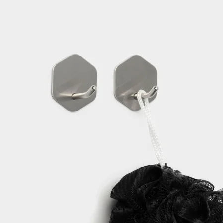 Набор крючков "Классика" (упак 2 шт) метал. на липучке, шестиугольник 10629919 (Stölz) *1