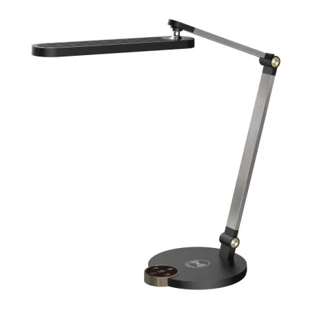 Светильник настольный ULM-D113 18W/3000-6000K/DIM BLACK светодиодный с беспроводной зарядкой телефонов. Сенсорный выключатель. Диммер. Черный. TM Unie