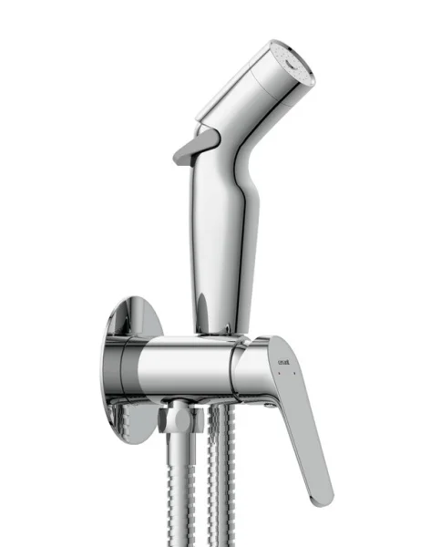 Смеситель с гигиеническим душем однорычажный встраиваемый Cersanit Flavis 64104