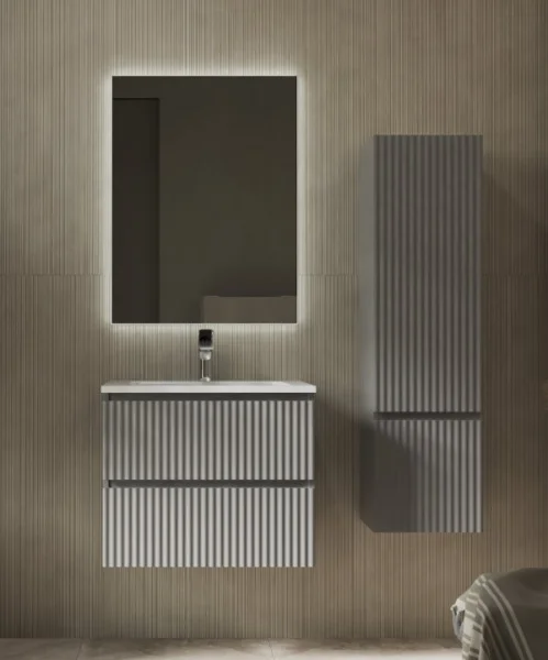 Тумба подвесная Coste 60 Cst.01.60/P/GRS/RL светло-серая 