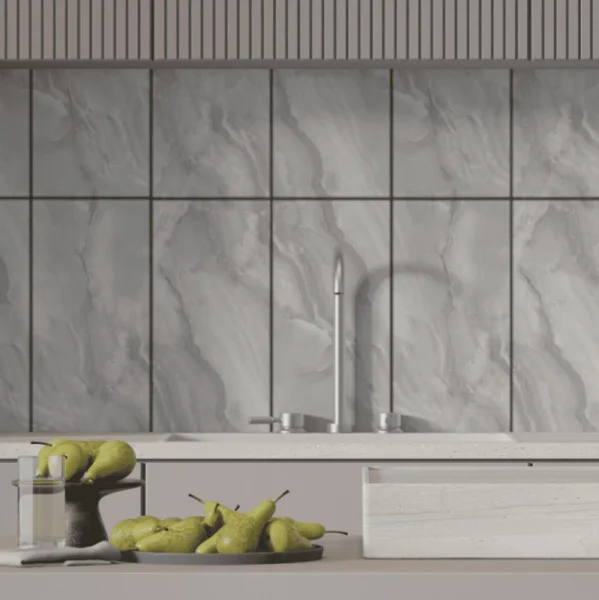 Панель SPC глянец Stella Kerama Плайя серый 560х280х2,5мм