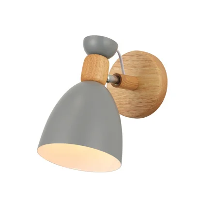 Бра Linvel LB 9446/1 Лаура Серый/дерево Е27 40W Ø150 H220мм