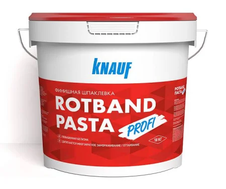 Шпатлевка готовая финишная Ротбанд Паста ПРОФИ 18кг ведро  KNAUF 1уп=48шт (463536)