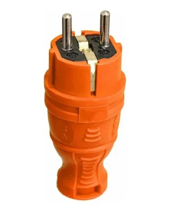 Вилка кабельная c заземлением прямая 16А оранжевая TKE-C10-KV-Z Tokov Electric