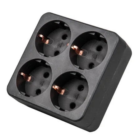 Разветвитель 2-м с/зазем 16А белый выкл. S-GES2-16PB 893792 (Uniel) *1