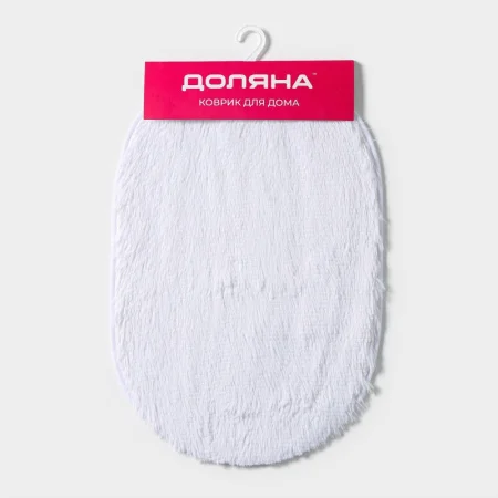 Коврик для ванны овальный 38х59см Пушистик белый 899774